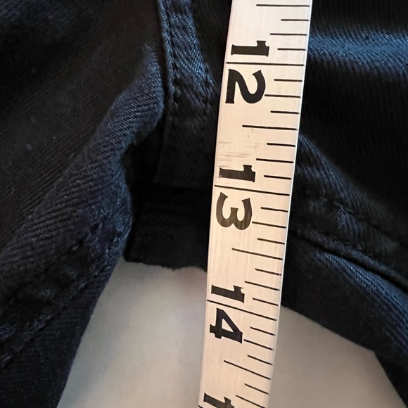 🌈 HUDSON Black Wide Leg Flare Linen Pants High Rise Size 30/10 - Picture 10 of 13